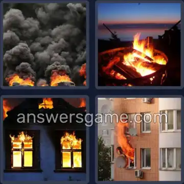 4 Fotos 1 Palabra 5 letras ARDER