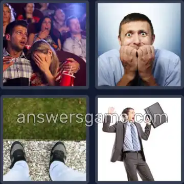 4 Fotos 1 Palabra 5 letras MIEDO