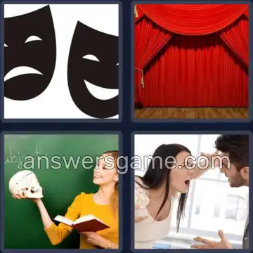 4 Fotos 1 Palabra 5 letras DRAMA