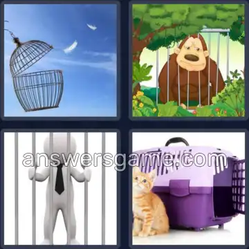 4 Fotos 1 Palabra 5 letras JAULA