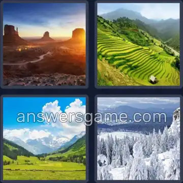 4 Fotos 1 Palabra 5 letras VALLE