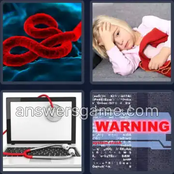 4 Fotos 1 Palabra 5 letras VIRUS