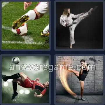 4 Fotos 1 Palabra 6 letras PATADA