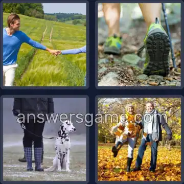 4 Fotos 1 Palabra 6 letras PASEAR