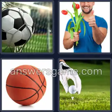 4 Fotos 1 Palabra 6 letras PELOTA