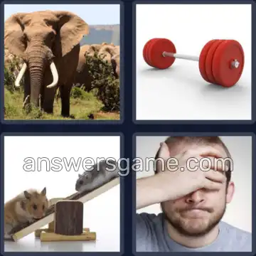 4 Fotos 1 Palabra 6 letras PESADO