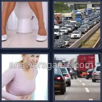 4 Fotos 1 Palabra 6 letras ATASCO