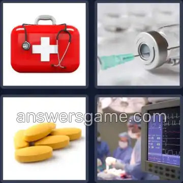 4 Fotos 1 Palabra 6 letras MEDICO