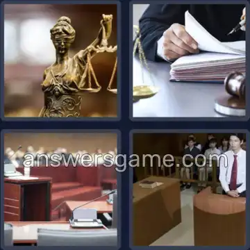 4 Fotos 1 Palabra 6 letras JUICIO