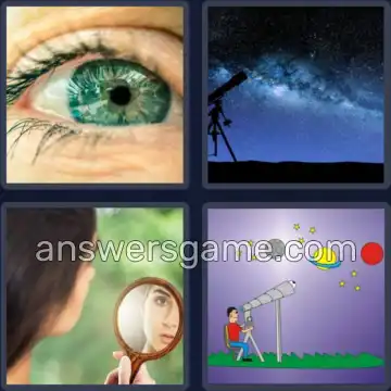 4 Fotos 1 Palabra 6 letras MIRADA