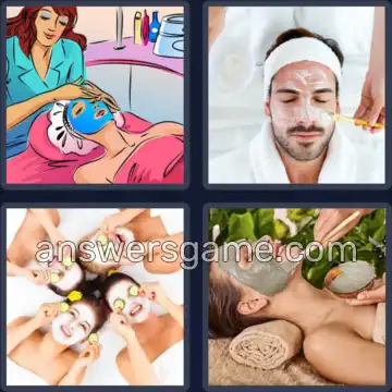 4 Fotos 1 Palabra 6 letras FACIAL