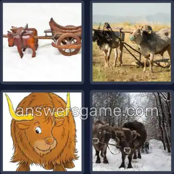 4 Fotos 1 Palabra 6 letras BUEYES