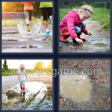 4 Fotos 1 Palabra 6 letras CHARCO