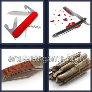 4 Fotos 1 Palabra 6 letras NAVAJA