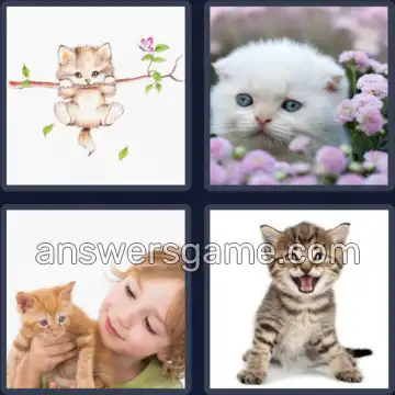 4 Fotos 1 Palabra 6 letras GATITO