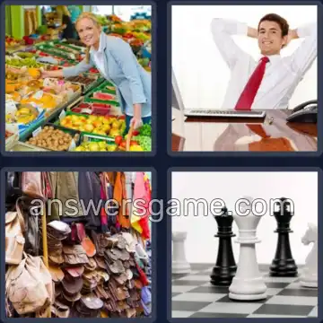 4 Fotos 1 Palabra 6 letras PUESTO