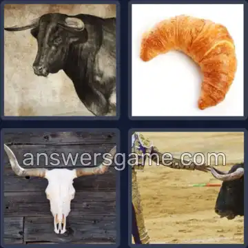 4 Fotos 1 Palabra 6 letras CUERNO