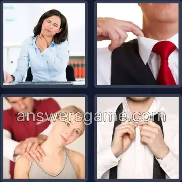 4 Fotos 1 Palabra 6 letras CUELLO