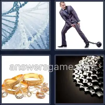 4 Fotos 1 Palabra 6 letras CADENA