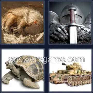 4 Fotos 1 Palabra 6 letras CORAZA