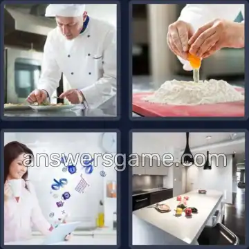 4 Fotos 1 Palabra 6 letras COCINA