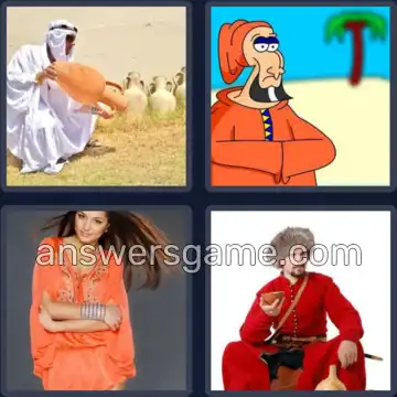 4 Fotos 1 Palabra 6 letras CAFTAN