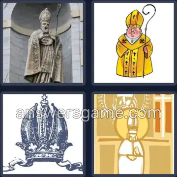 4 Fotos 1 Palabra 6 letras OBISPO