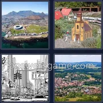 4 Fotos 1 Palabra 6 letras CIUDAD