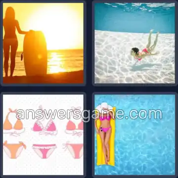 4 Fotos 1 Palabra 6 letras BIKINI