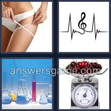 4 Fotos 1 Palabra 6 letras MEDIDA