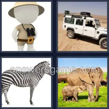 4 Fotos 1 Palabra 6 letras SAFARI