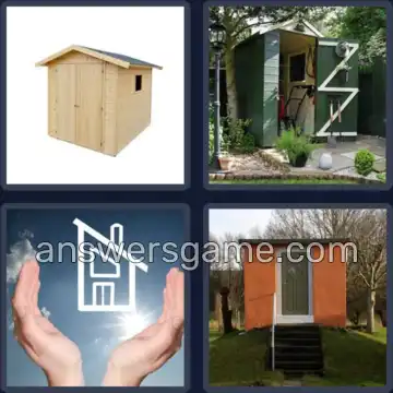 4 Fotos 1 Palabra 6 letras CASETA