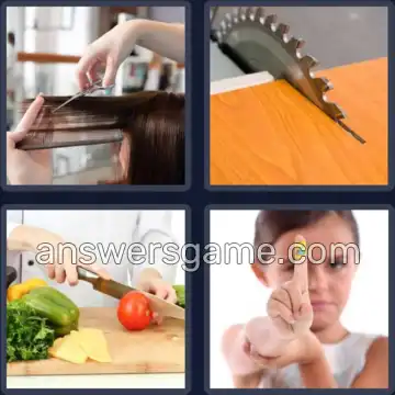 4 Fotos 1 Palabra 6 letras CORTAR