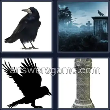 4 Fotos 1 Palabra 6 letras CUERVO