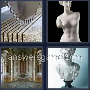 4 Fotos 1 Palabra 6 letras MARMOL