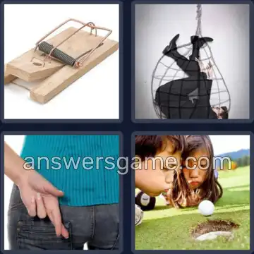 4 Fotos 1 Palabra 6 letras TRAMPA