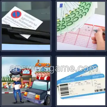 4 Fotos 1 Palabra 6 letras BOLETO