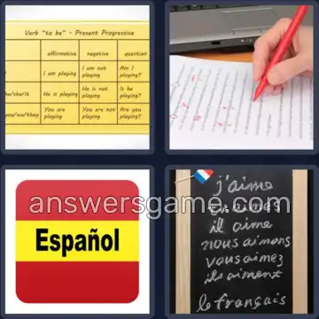 4 Fotos 1 Palabra 6 letras IDIOMA