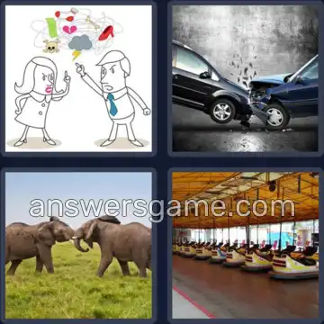 4 Fotos 1 Palabra 6 letras CHOQUE