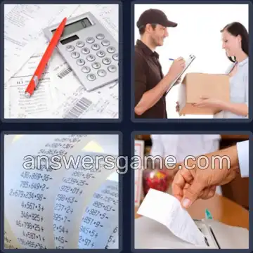 4 Fotos 1 Palabra 6 letras RECIBO