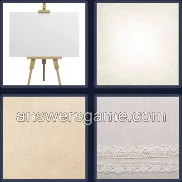 4 Fotos 1 Palabra 6 letras LIENZO