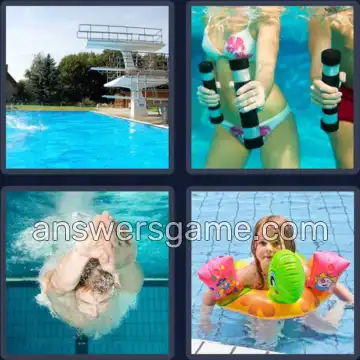 4 Fotos 1 Palabra 7 letras PISCINA