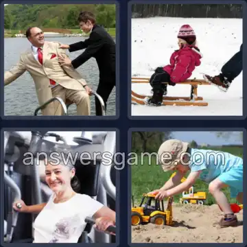 4 Fotos 1 Palabra 7 letras EMPUJAR