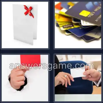 4 Fotos 1 Palabra 7 letras TARJETA