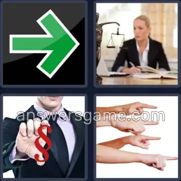 4 Fotos 1 Palabra 7 letras DERECHO