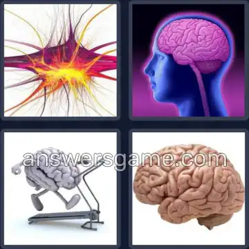 4 Fotos 1 Palabra 7 letras CEREBRO