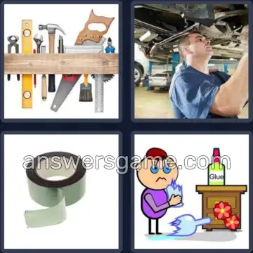 4 Fotos 1 Palabra 7 letras REPARAR