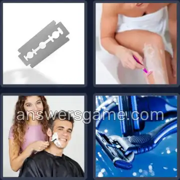 4 Fotos 1 Palabra 7 letras AFEITAR