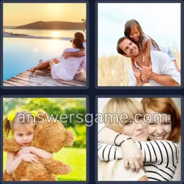 4 Fotos 1 Palabra 7 letras ABRAZAR