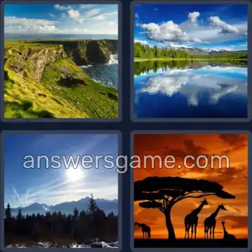 4 Fotos 1 Palabra 7 letras PAISAJE